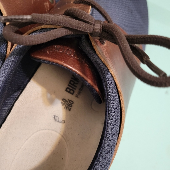 Birkenstock Minot Navy mesh and leather shoes 40 Regular women's 9 EUC!!! - Picture 5 of 6